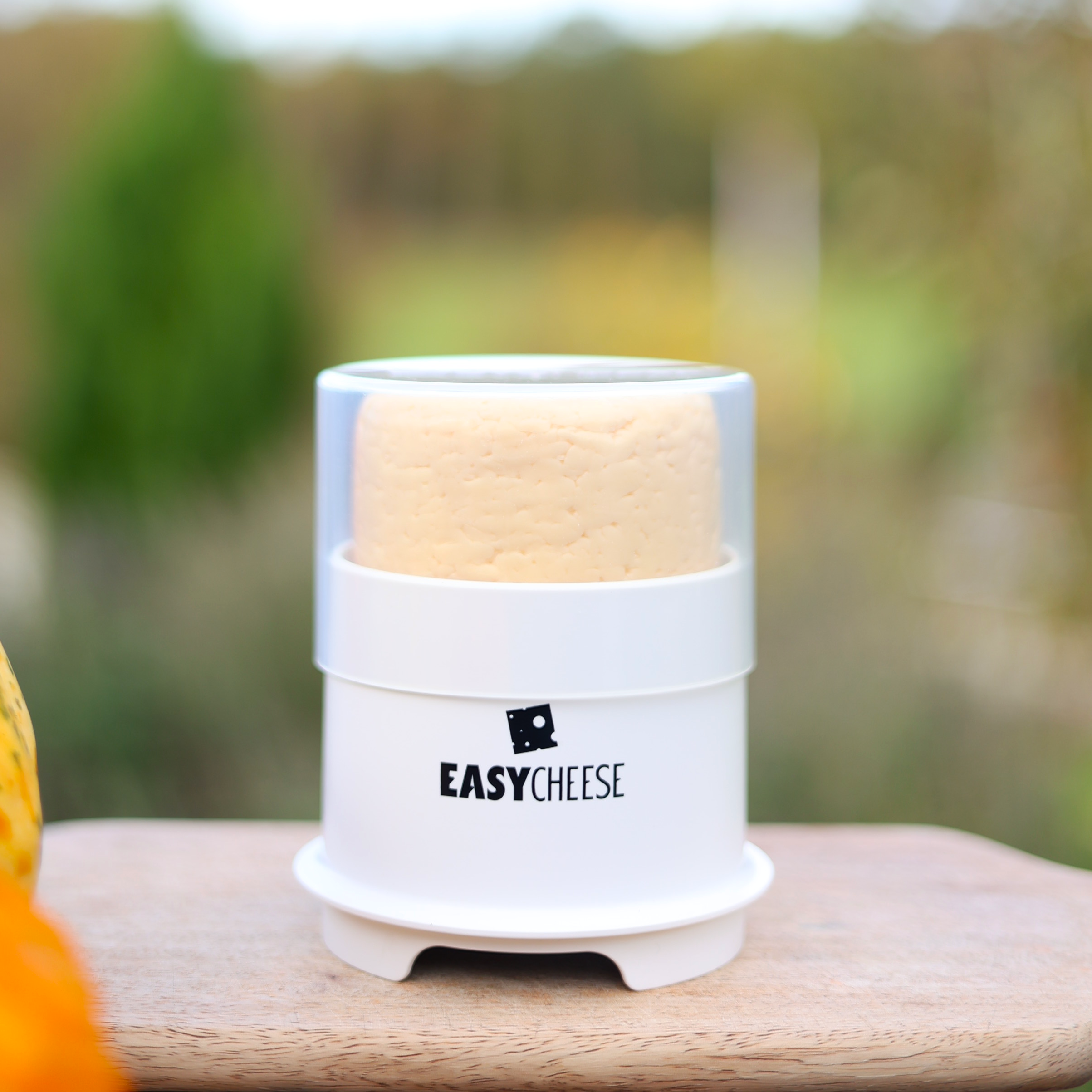 EasyCheese® Osteklokke Rund - Hvit