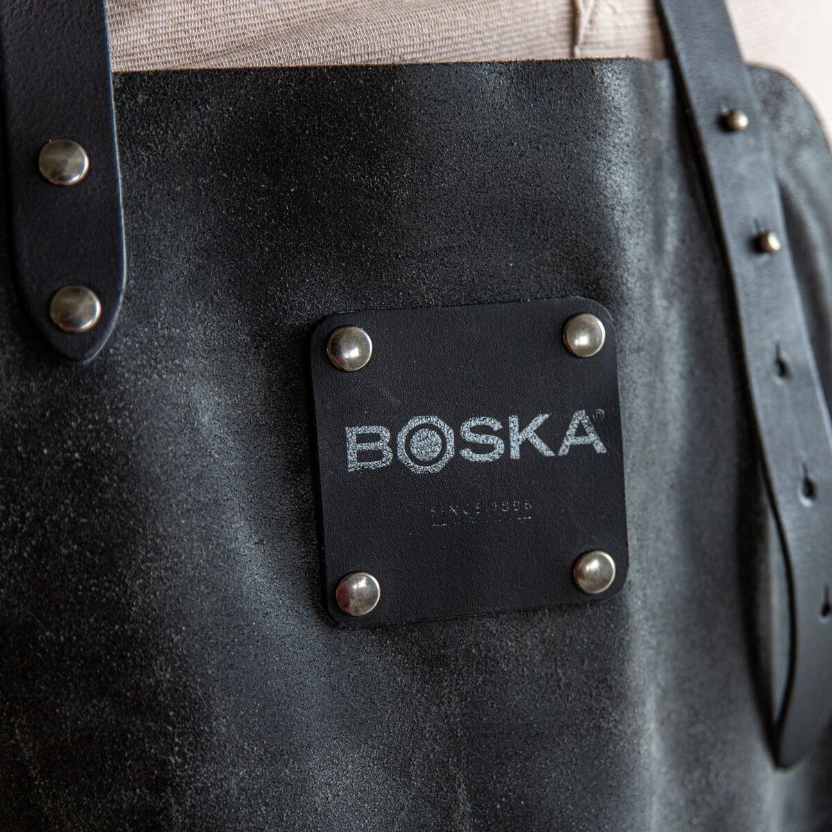 Boska Skinnforkle Mr. Smith - Svart