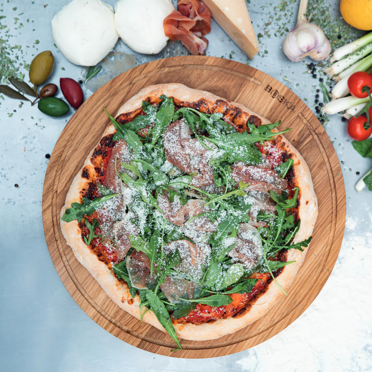 Boska Pizzabrett Friends Rund - Large Ø34 cm